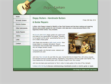 Tablet Screenshot of degayguitars.co.uk